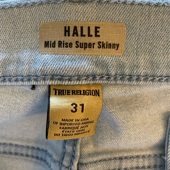True Religion Halle Midrise Super Skinny Jean - Picture 4 of 6